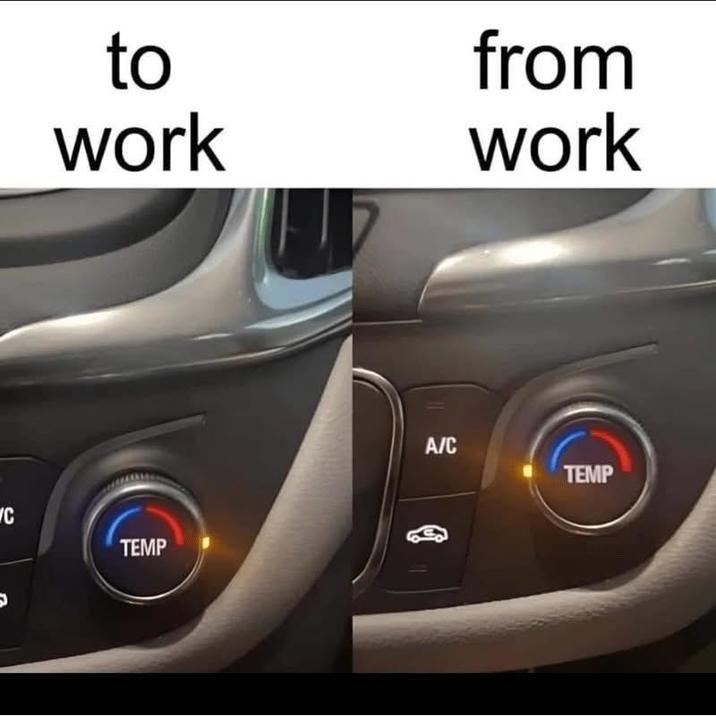 to work C TEMP A/C from work TEMP