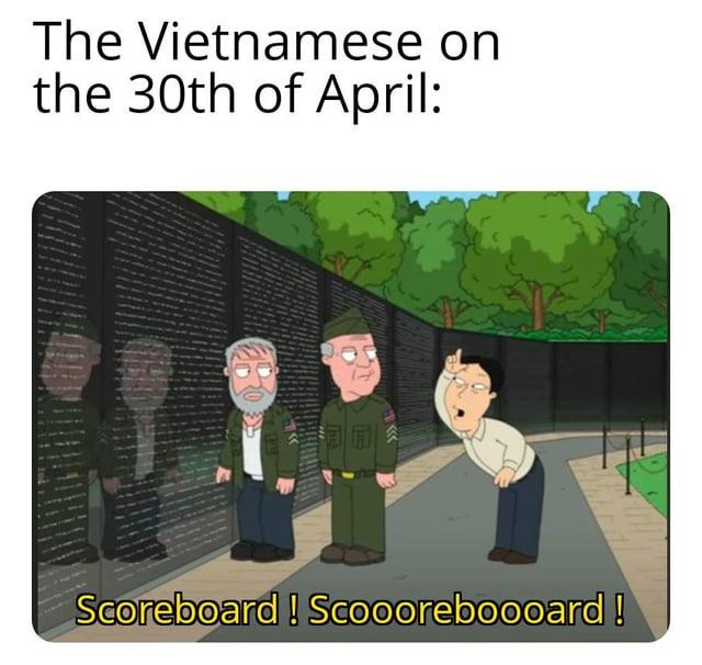The Vietnamese on the 30th of April: Scoreboard! Scoooreboooard!