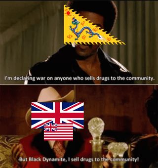 I'm declaring war on anyone who sells drugs to the community. N But Black Dynamite, I sell drugs to the community!