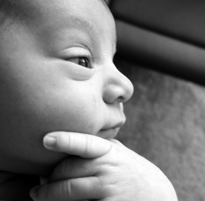 Meme Template (Square Crop) A square cropped version of the Thinking Baby "image macro":https://knowyourmeme.com/memes/image-macros, commonly used on "Twitter / X":https://knowyourmeme.com/memes/sites/twitter-x as a "reaction image":https://knowyourmeme.com/memes/reaction-images.