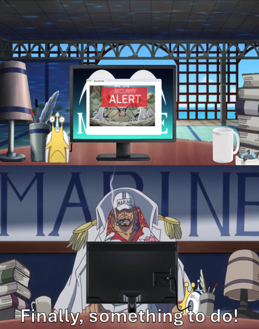 44 SECURITY ALERT MAGINE Finally, something to do!