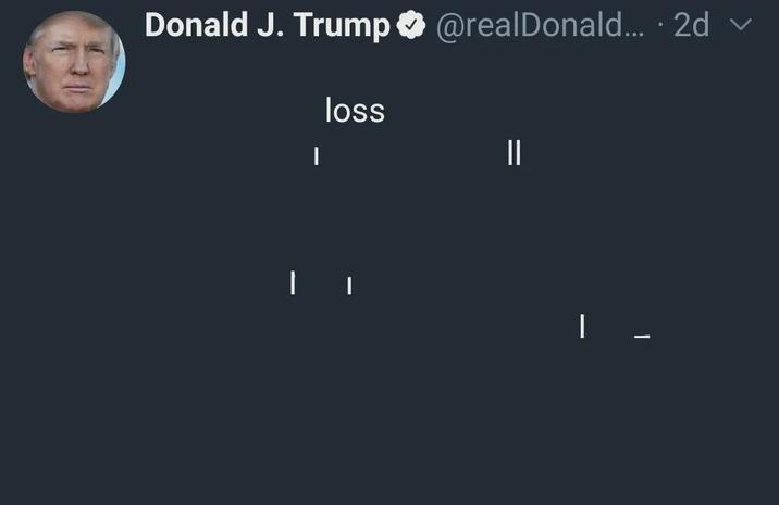 Donald J. Trump @realDonald... · 2d | loss || |