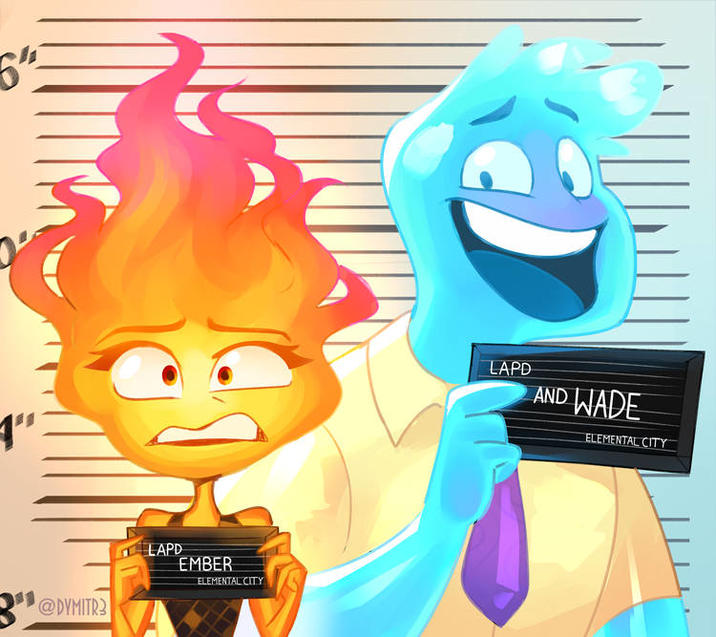 6" 4" 3" @DYMITR3 LAPD EMBER ELEMENTAL CITY LAPD AND WADE ELEMENTAL CITY