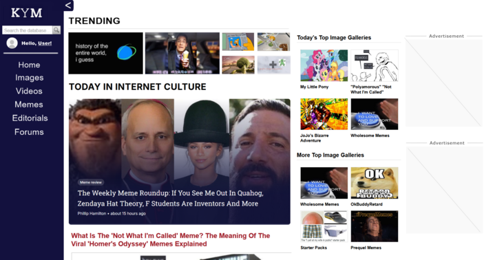 Needs some alignment fixes and I am missing a few elements. But a sidebar instead of a ~400px header makes it so that you can actually see the page. Not too bad for only having 15 minutes to redesign the site, I'd say.

Compare to  !https://i.kym-cdn.com/photos/images/newsfeed/003/066/844/543.png!