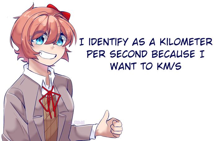 I IDENTIFY AS A KILOMETER PER SECOND BECAUSE I WANT TO KM/S ALRINE