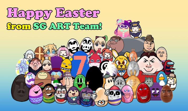 Happy Easter from SG ART Team! Jerome Nice Eggless