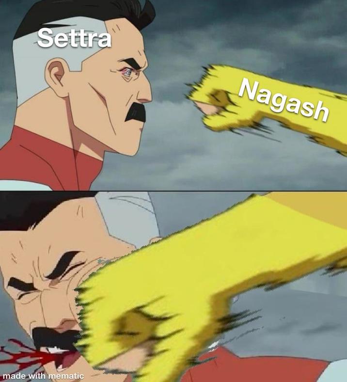 Settra Nagash made with mematic