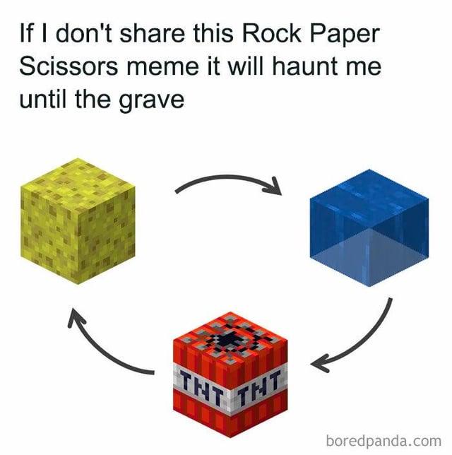 If I don't share this Rock Paper Scissors meme it will haunt me until the grave THT THT boredpanda.com