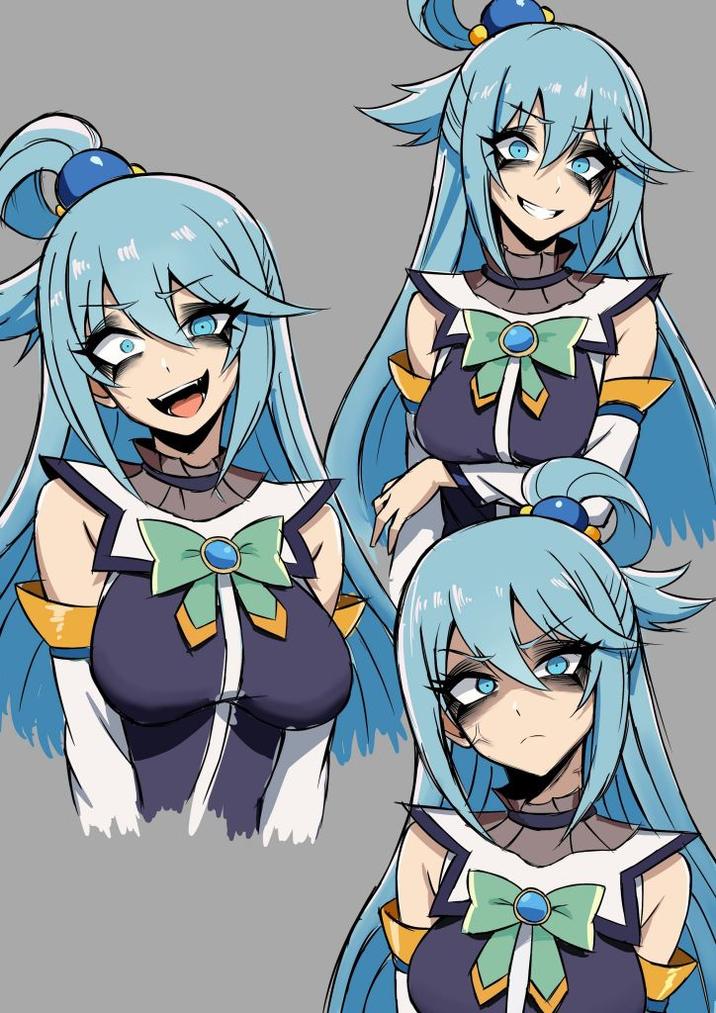 Being called a "useless goddess" is apparently taking a greater toll than usual on her...