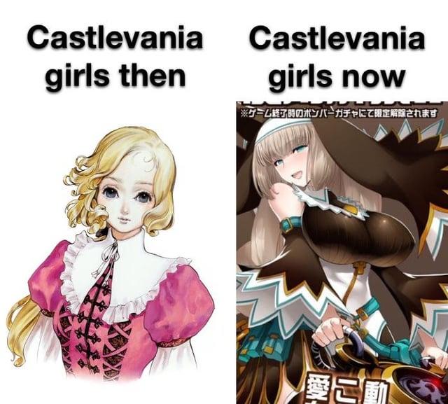 Castlevania girls then Castlevania girls now ※ゲーム終了時のボンバーガチャにて限定解除されます 愛動