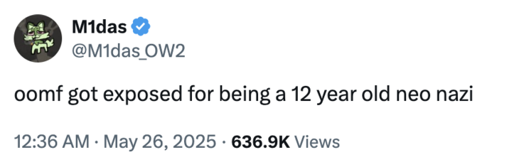 A "tweet":https://knowyourmeme.com/memes/sites/twitter-x about Twitter user Crafter (==@Craftiest_==) who was exposed in May 2025.