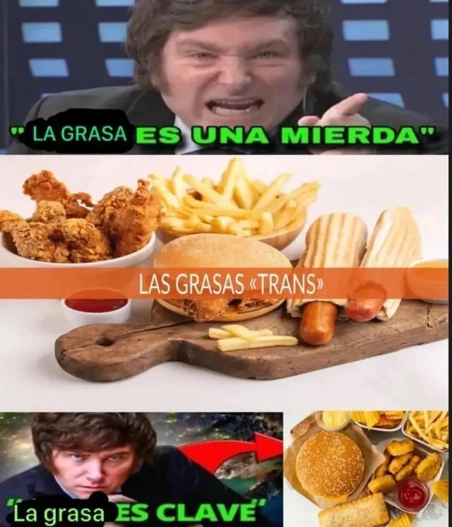 LA GRASA ES UNA MIERDA" LAS GRASAS TRANS» "La grasa ES CLAVE'