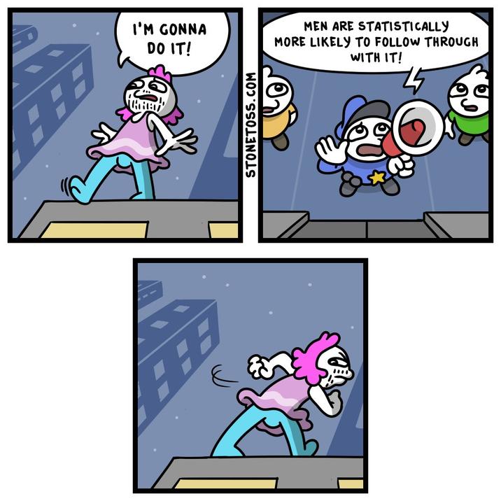 The controversial "StoneToss":https://knowyourmeme.com/memes/subcultures/stonetoss comic aimed at the suicide of trans "Twitter / X":https://knowyourmeme.com/memes/sites/twitter-x user @burntfishie (Charlotte Fosgate).