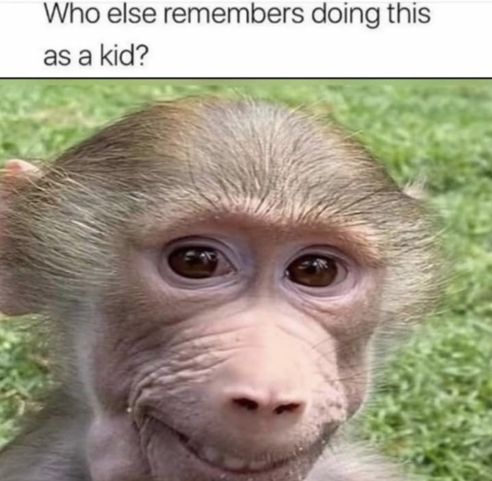 Who else remembers doing this as a kid?