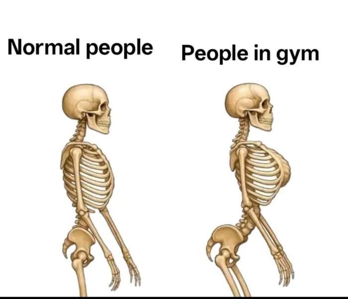Normal people People in gym