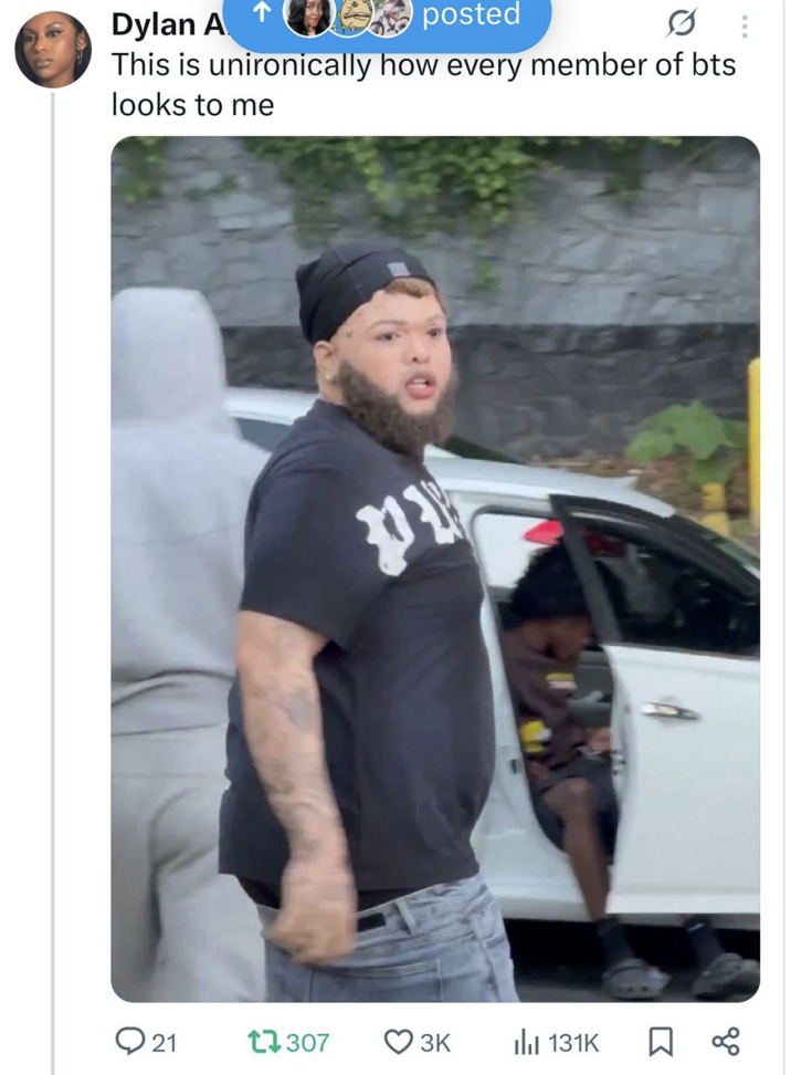 May 25th, 2025 tweet by @dylanali_ | Druski in White Face | Know Your Meme