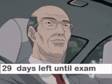 29 days left until exam