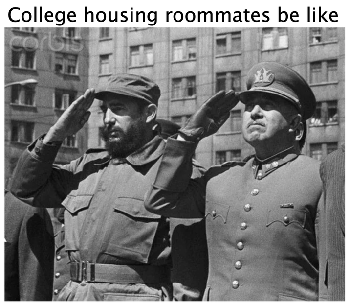 College housing roommates be like corbis 來