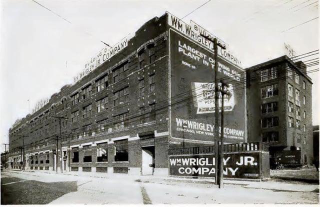 RIGLEY JR. COMPANY WM.WRIGLEYS LOMPANY LARGEST CHING PLANT INTE HOLD WRIG SPE PEPS WWWRIGLEY COMPANY CHICAGO, NEW YORK, WMWRIGLIY JR. COMPANY