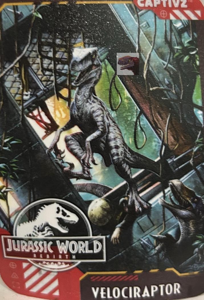 C A JURASSIC WORLD E A REBIRTH VELOCIRAPTOR