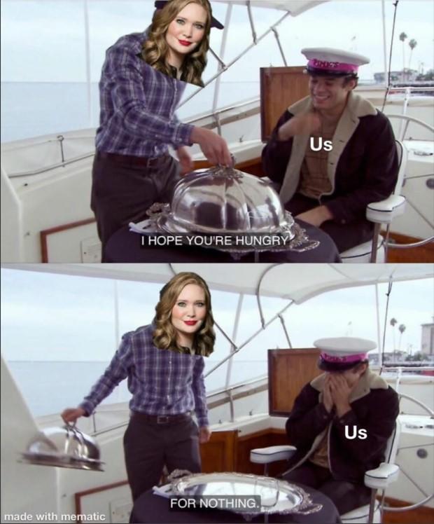 A Court of Thorns and Roses Fans are Starving A meme using a scene from "Nathan For You" where Nathan reveals nothing on a serving plate. The meme is about the book series "A Court Of Thorns and Roses."