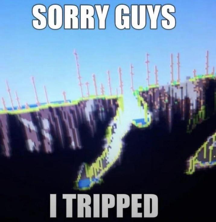 SORRY GUYS I TRIPPED