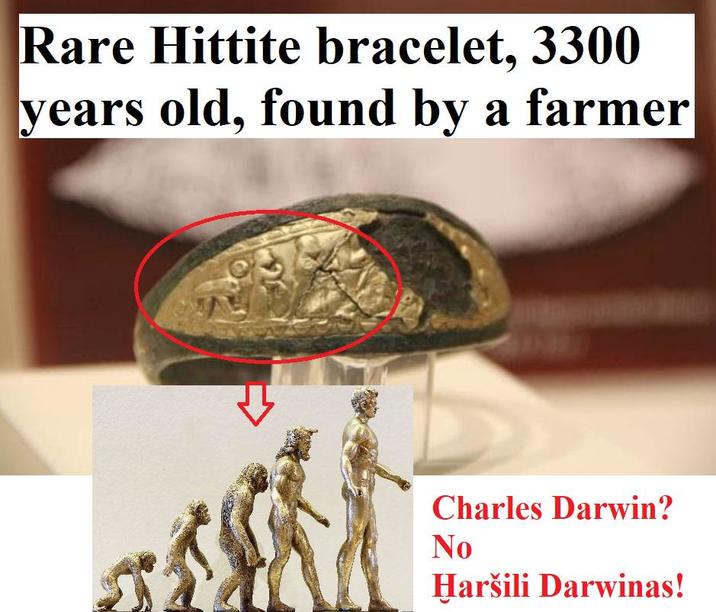 Rare Hittite bracelet, 3300 years old, found by a farmer Charles Darwin? No Haršili Darwinas!
