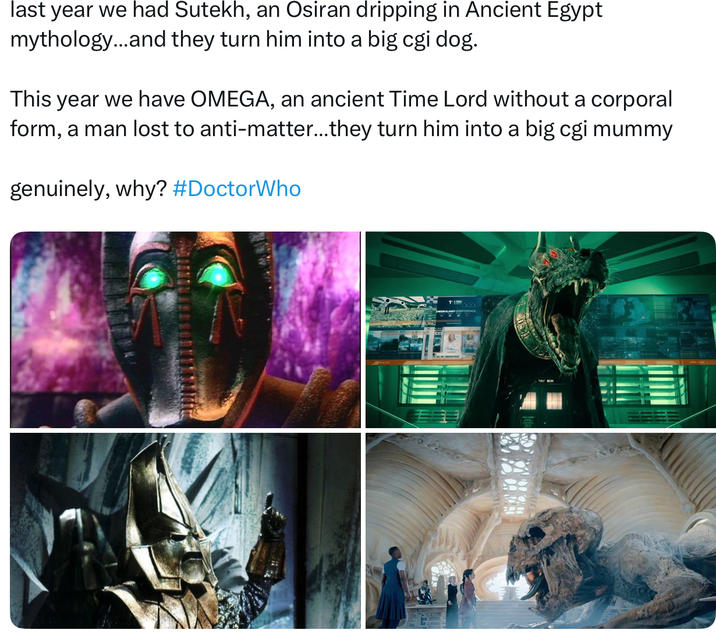 Bring back old villain and make them into big CGI monster.