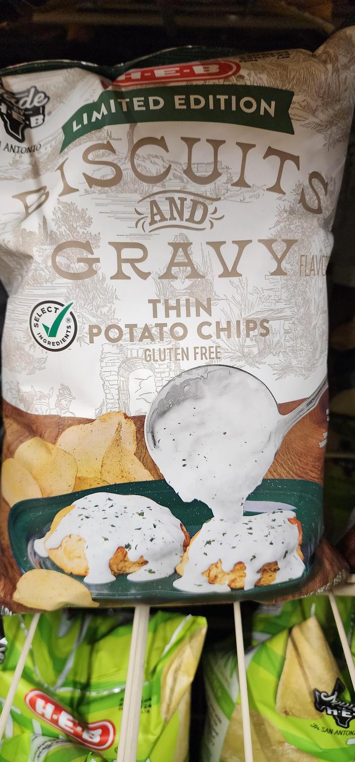 de ΑΝΤΟΝΙΟ ΚΑΙ E-B LIMITED EDITION CUITS AND GRAVY A SELECT INGR THIN REDIE POTATO CHIPS GLUTEN FREE HE 198 HE SAN ANTON