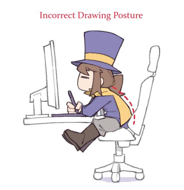 Incorrect Drawing Posture