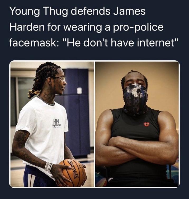 A cropped screenshot of the original He Don't Got Internet "tweet":https://knowyourmeme.com/memes/sites/twitter-x, which was later used in "memes":https://knowyourmeme.com/memes/memes.