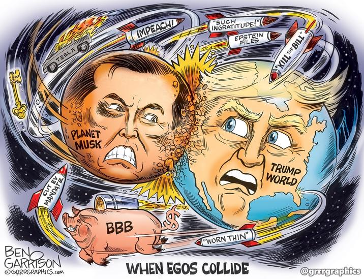 A while back Elon Musk revealed he has Asperger’s Syndrome, which is a high-functioning form of autism. Individuals typically have above-average intelligence, but those afflicted are quick to anger and have difficulty with social relationships and maintaining friendships. It looks like an angry Musk is rejecting his friendship with President Trump, even though he recently gave Elon a ‘Golden Key to The White House.” Will Trump be forced to change the locks?
The ‘Big Beautiful Bill’ triggered Musk. He loudly complained that it was at odds with Trump’s goal of cutting waste and streamlining government. To be sure, the BBB has plenty of pork (all such bills have). Elon said it would lead to ‘debt slavery’ for citizens. That’s something Musk never has to worry about, but the citizens are already enslaved—people must work nearly four months every year just to pay taxes. Ever-increasing amounts of tax dollars are going toward paying interest on the national debt—due to the debt dollar, which arises from an immoral system of money.
Musk’s irrational anger pushed him off the rails. He claimed Trump was on Epstein’s list. He called the president ‘ungrateful.’ Then Elon threatened to give giant sums of money to Democrat candidates. This is clearly illogical—the Democrats enjoy pork just as much as many Republicans and they enjoy wasteful spending even more.
Musk theories arose…among them:

• The sudden war of words between Musk and Trump is a sham—they are doing it on purpose for some reason. (Or unfathomable reasons.)

• His anti-Trump posts were designed regain love from the left—they would again buy his cars.

• His claim that Trump is on Epstein’s list was a ruse designed to get Democrats to urge that the list be made public quickly. This makes no sense—the Democrats could have released the list during Biden’s term. If Trump is on the list, they would have jumped to release it.

• The feud was planned and intentional so Musk could see his TSLA stock go down. Kidding. It is rebounding now.

Our theory is Asperger’s is to blame and it must be taken into account. In other words, take Musk’s short-term tirades with a grain of salt.

As of today President Trump is not taking any phone calls from Musk.

This is a developing story and may change at any moment.
