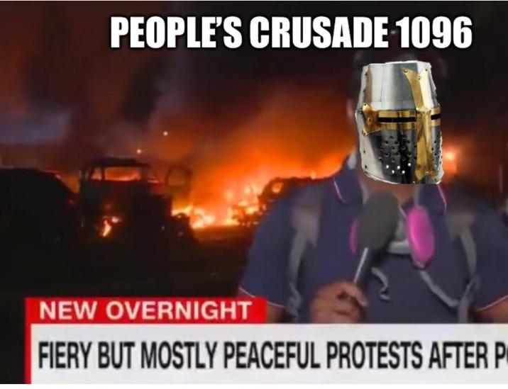 PEOPLE'S CRUSADE 1096 NEW OVERNIGHT FIERY BUT MOSTLY PEACEFUL PROTESTS AFTER P