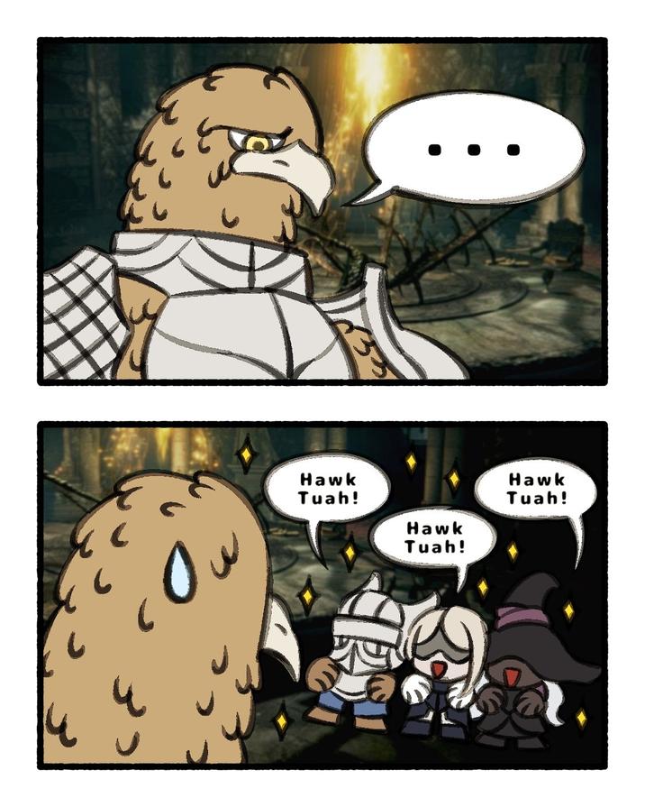 Several internet users posted art where they associated Guardian AKA "Bird man" with the Hawk Tuah meme, as seen in this post captioned, "Bird man gives off "big brother" energy 🥰"