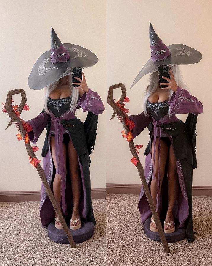 X user @deceased_asf posted a photo cosplaying as Recluse from _Elden Ring: Nightreign_ in February 2025, gathering over 18,000 likes in four months.