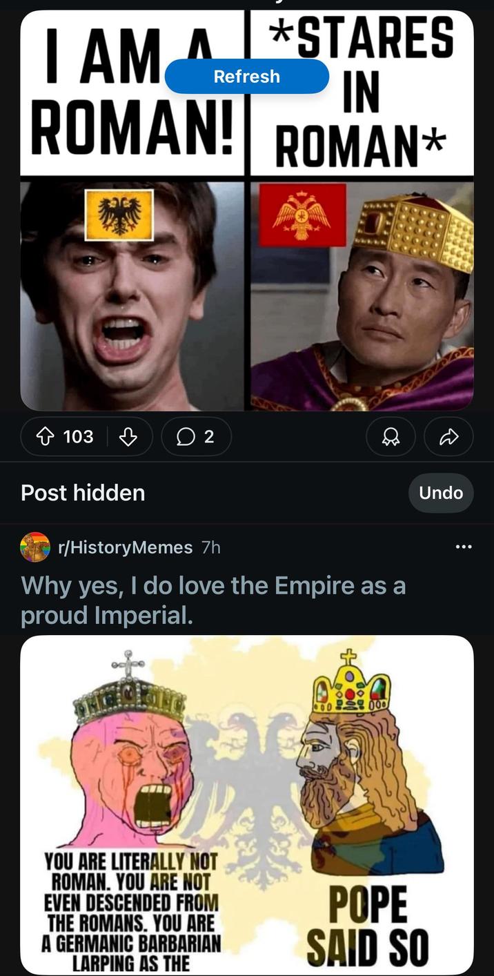 Meme German Rome Do you think these guys have seen each others posts? | History Memes ...