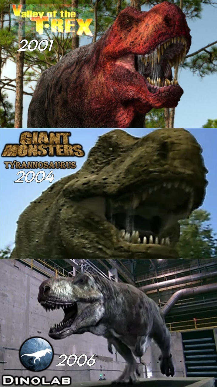 Valley of the TREX 2001 GIANT MONSTERS TYRANNOSAURUS 2004 2006 DINOLAB