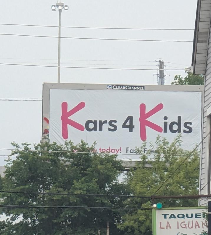 CLEAR CHANNEL Kars 4 Kids today! Fash Free TAQUER LA IGUAN