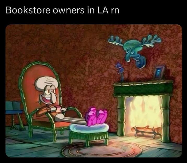 Bookstore owners in LA rn