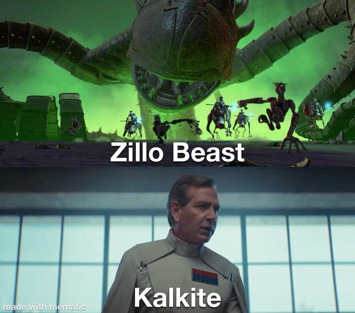 Zillo Beast Kalkite made with mematic