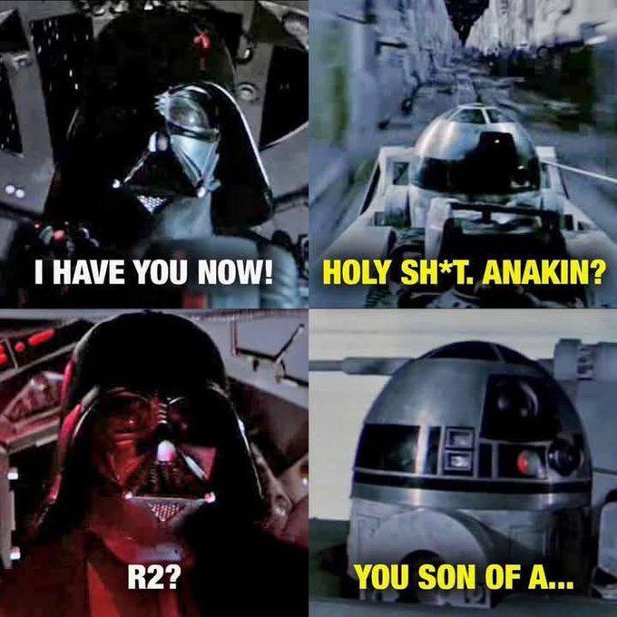 I HAVE YOU NOW! HOLY SH*T. ANAKIN? R2? YOU SON OF A...
