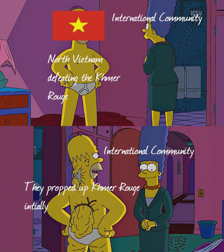 International Community North Vietnam defeating the Khmer Rouge www International Community They propped up Khmer Rouge intially 回