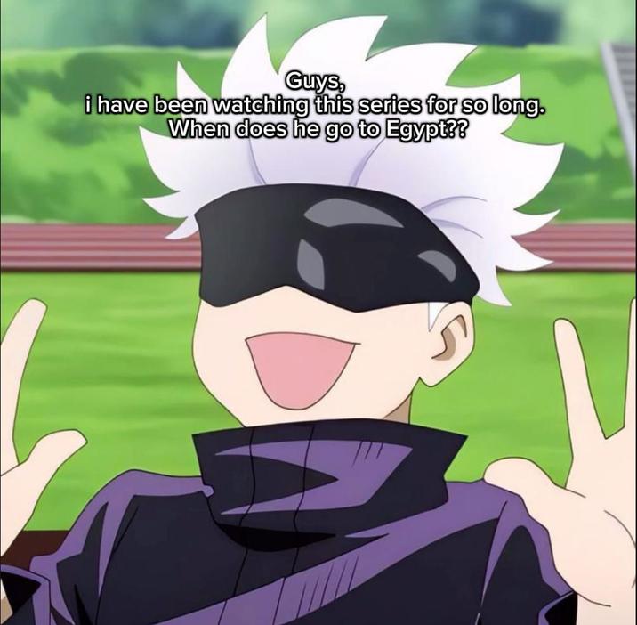 Guys, i have been watching this series for so long. When does he go to Egypt??