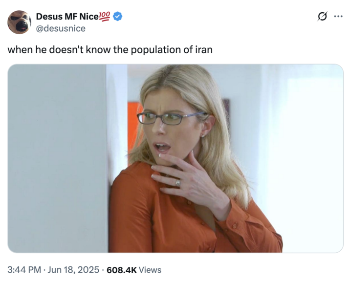 June 18th, 2025 tweet by @desusnice X user @desusnice tweeted a still from the time Ted Cruz's official Twitter account was shown to have "liked" a "pornographic tweet.":https://knowyourmeme.com/sensitive/memes/events/ted-cruz-likes-a-pornographic-tweet, gathering over 20,000 likes in a day.