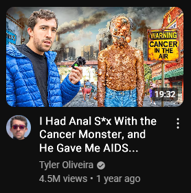 ELY WARNING CANCER IN THE AIR 19:32 I Had A--- S*x With the Cancer Monster, and He Gave Me AIDS... Tyler Oliveira 4.5M views • 1 year ago