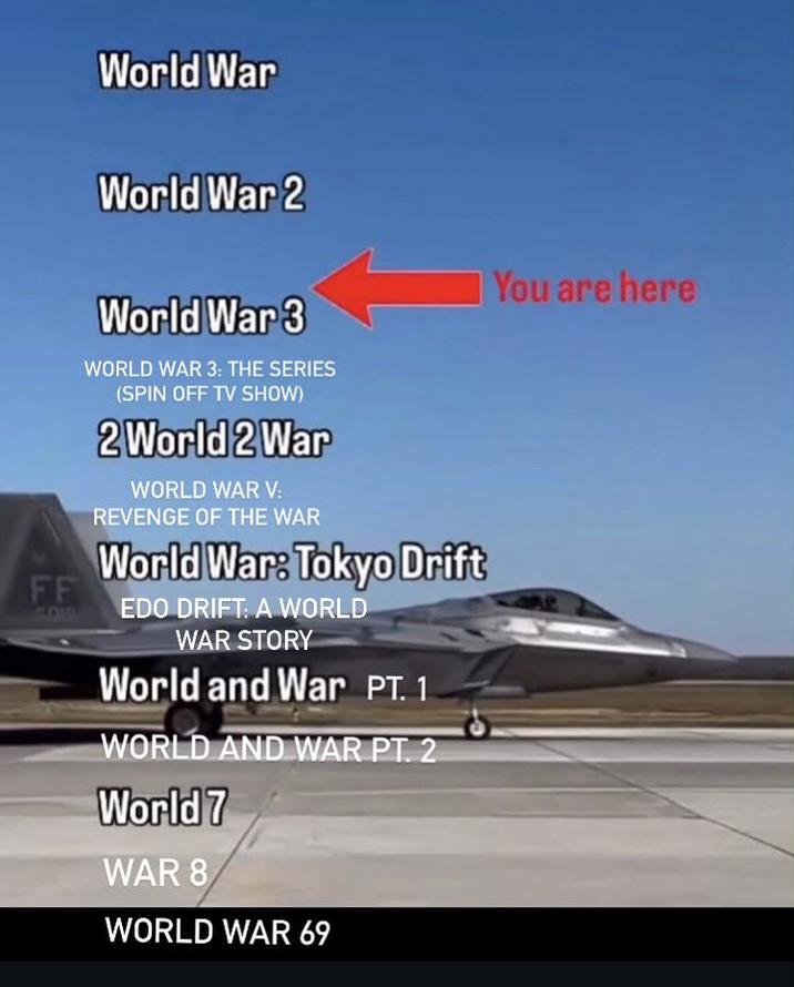 FF World War World War 2 You are here World War 3 WORLD WAR 3: THE SERIES (SPIN OFF TV SHOW) 2 World 2 War WORLD WAR V: REVENGE OF THE WAR World War: Tokyo Drift EDO DRIFT: A WORLD WAR STORY World and War PT. 1 WORLD AND WAR PT. 2 World 7 WAR 8 WORLD WAR 69