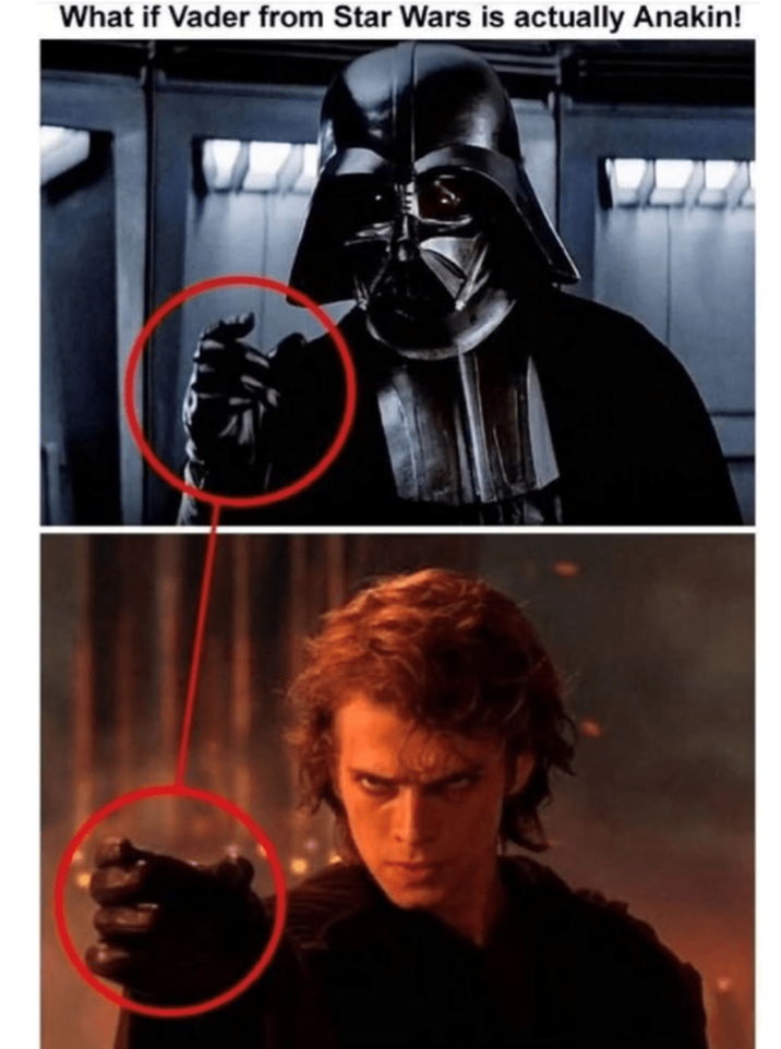 What if Vader from Star Wars is actually Anakin!