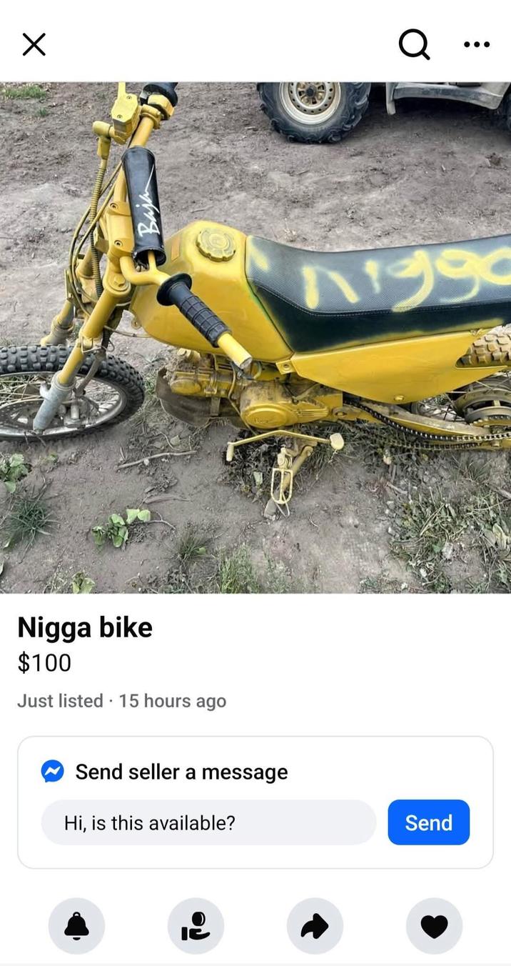 ☑ SPECETE Baja N---- bike $100 Just listed 15 hours ago Send seller a message Hi, is this available? Q 1199 Send