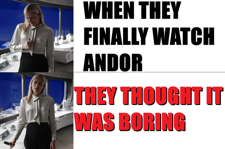 WHEN THEY FINALLY WATCH ANDOR THEY THOUGHT IT WAS BORING