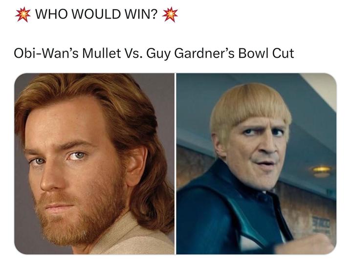 WHO WOULD WIN? Obi-Wan's Mullet Vs. Guy Gardner's Bowl Cut 增